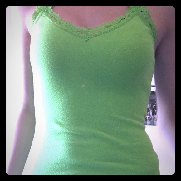 Green tank top
