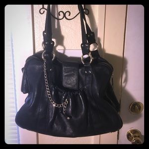 Charles David black leather purse