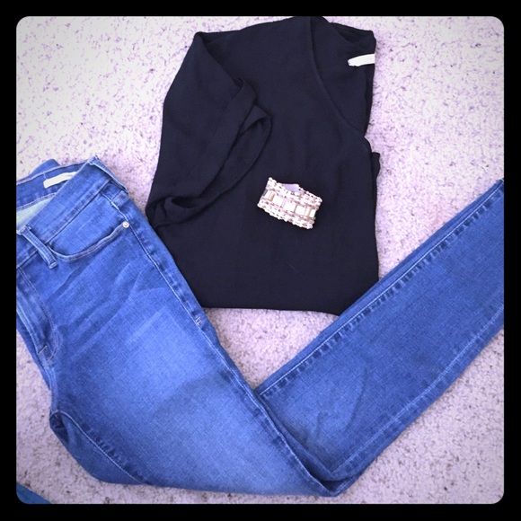 Black short sleeved tunic by "Lush"