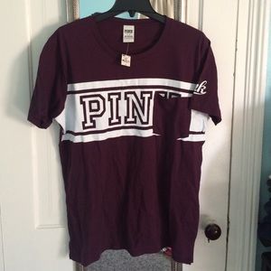 Burgundy VS Pink T-Shirt