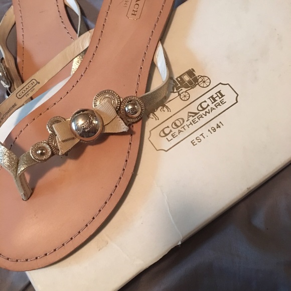 Brand new Coach Poppy sandals