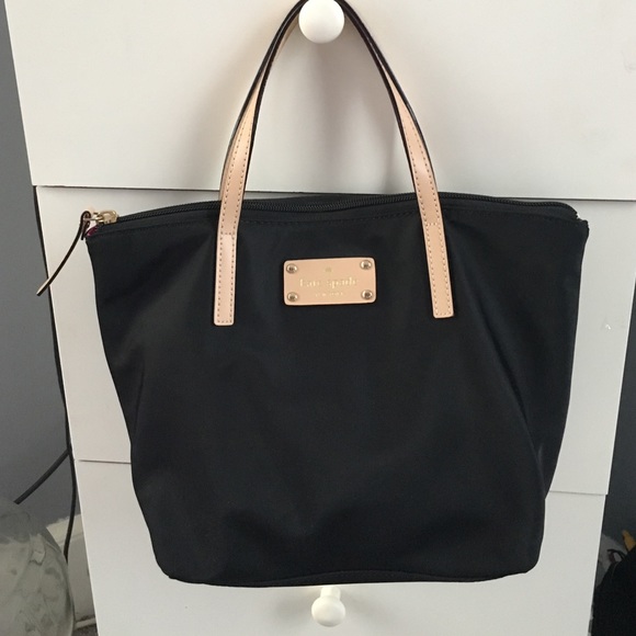 Small, nylon Kate Spade hand bag