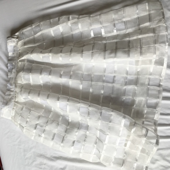 White High-Waisted Midi Skirt - Picture 1 of 3