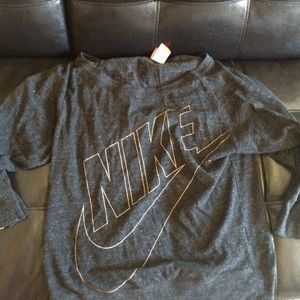 Nike off the should shirt with 3/4 sleeves