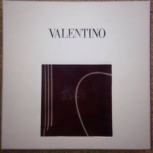 Valentino NWOT Scarf - Burgundy with the V Design