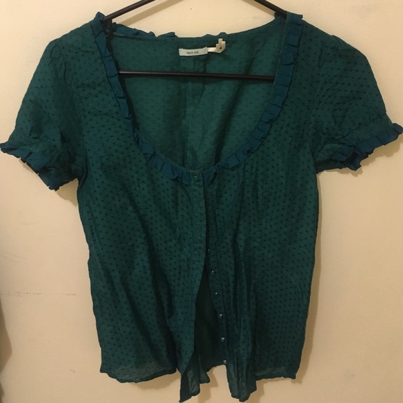 Urban outfitters teal blouse, size small