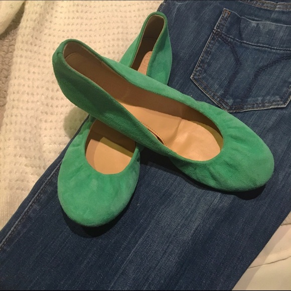 J. Crew Cece ballet flats in suede