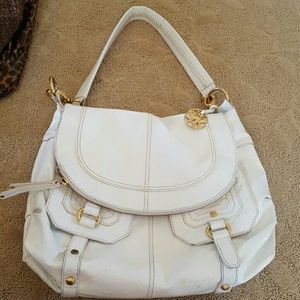 White hobo bag by Sak