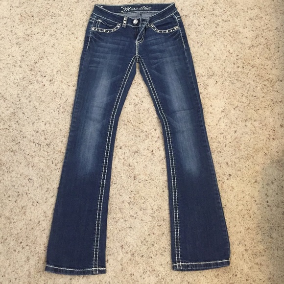 Miss Chic rhinestoned jeans - Picture 3 of 4