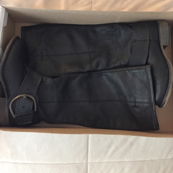 Steve Madden Black Leather Boots