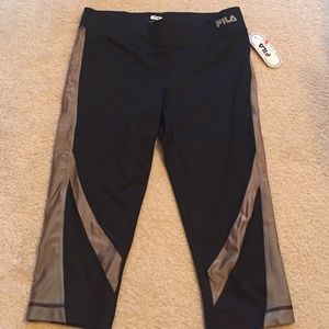 Fila sport mocha sparkle capris