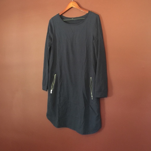 Gap sweatshirt sheath dress with zippers