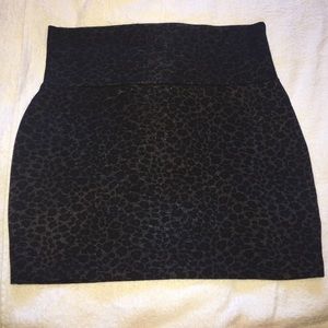 Leopard print miniskirt