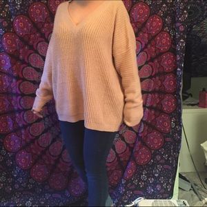 Pink oversized sweater