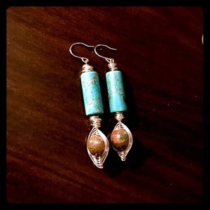Wire wrapped earrings
