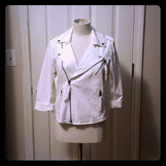 American eagle cropped moto jacket