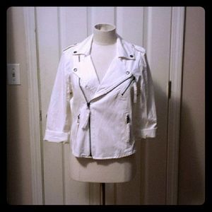 American eagle cropped moto jacket