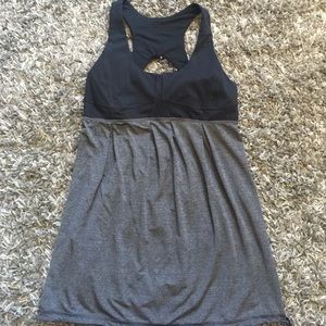 Lululemon black and grey tank