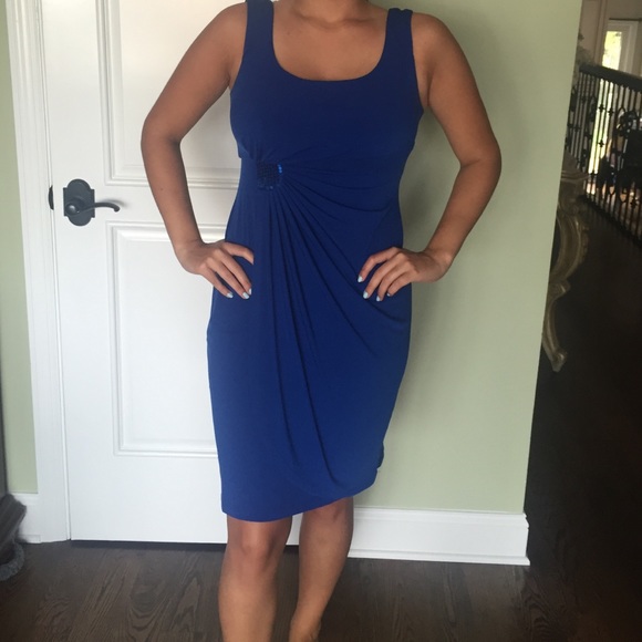 Blue Mid length Dress