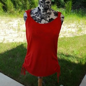 Red Tank with beautiful back design