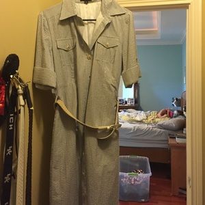 Tahari seersucker dress