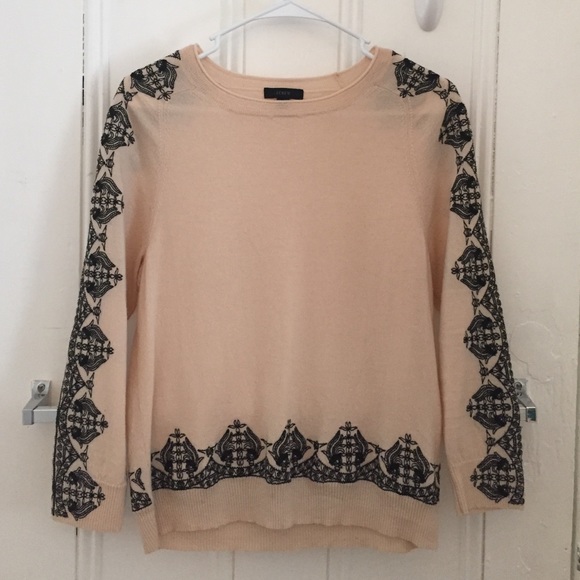 J. Crew Embroidered Sweater