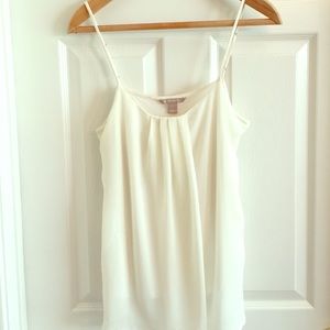 Banana Republic White Swing Cami