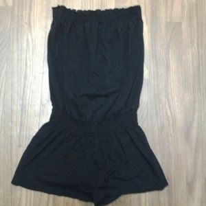Black romper or swimsuit cover up