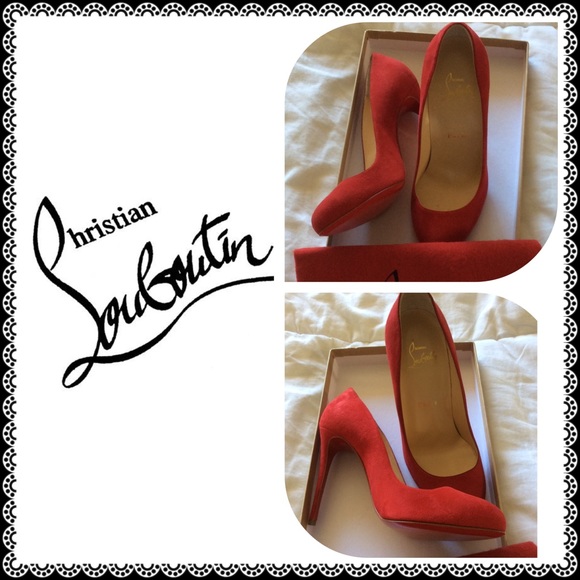 Christian Louboutin Shoes - NIB red suede Christian Louboutin Dorrisima sz 37