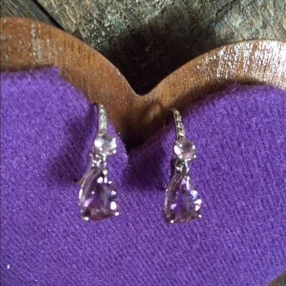 🎀Amethyst & diamond Earings🎀