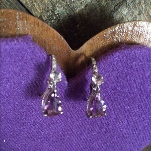 🎀Amethyst & diamond Earings🎀