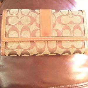 Brown coach wallet