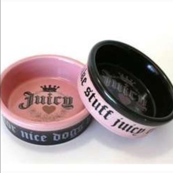 Juicy couture dog/ Cat food bowl set! 🐶🐱 O.B.O!