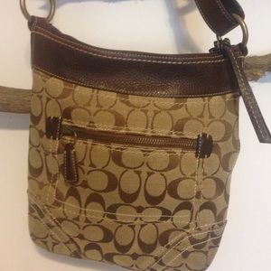 Coach Bags - Coach signature canvas leather shoulder bag 10402 Coach Bags - Coach signature canvas leather shoulder bag 10402