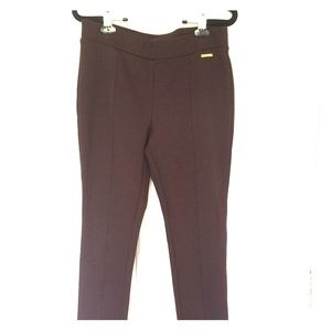 Michael Kors brown leggings with piping detail