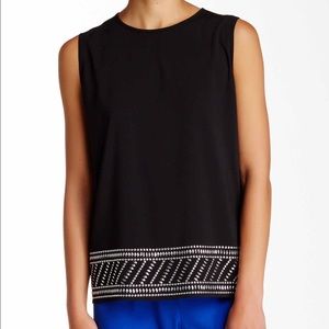 Calvin Klein sleeveless black blouse