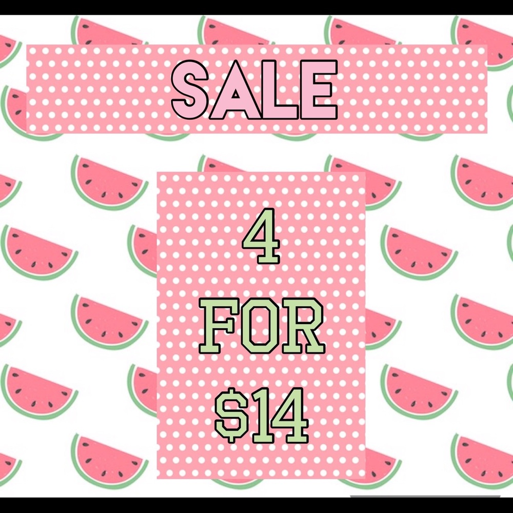 *message me to bundle in the 4 for $14 deal 😊