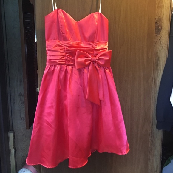 Coral strapless Formal dress 🔴FINAL PRICE