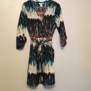 Faux wrap around dress