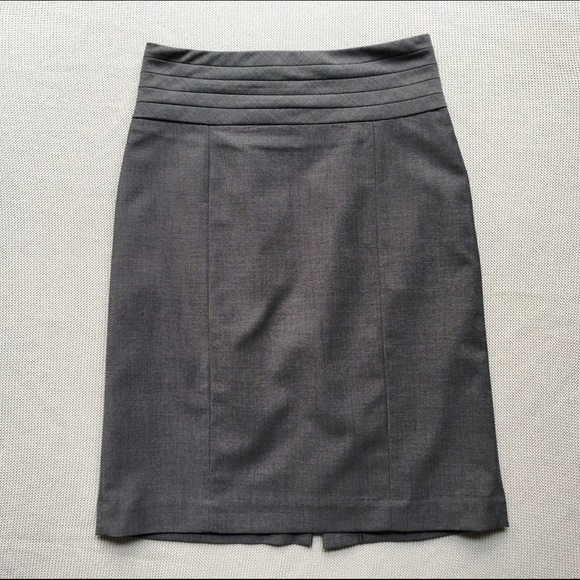 Professional Wear Pencil Skirt - Charcoal color