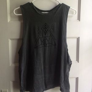 Truly madly deeply distressed muscle shirt