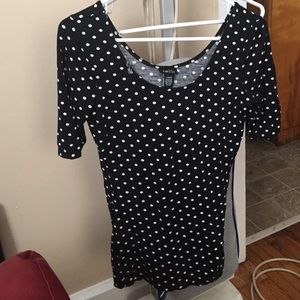 Polka Dot Fitted Top
