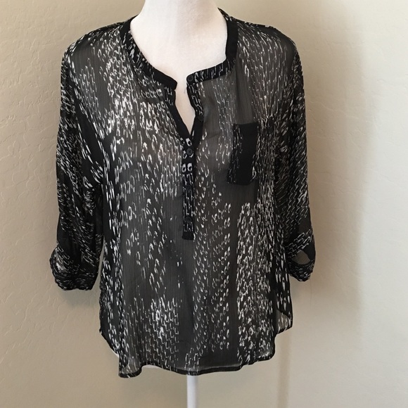 Express Black and White Top