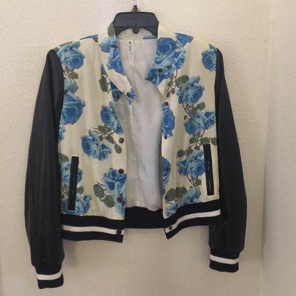 Floral Print Bomber