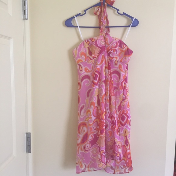 Lilly Pulitzer Dresses & Skirts - Lilly Pulitzer 🌴 Halter Silk Dress (Sz 2)