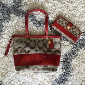 Authentic Signature Coach Bag & Wallet