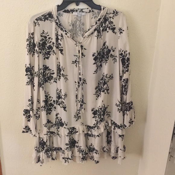 Floral print tunic dress