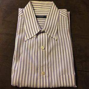 Striped Men's Burberry Dress Shirt