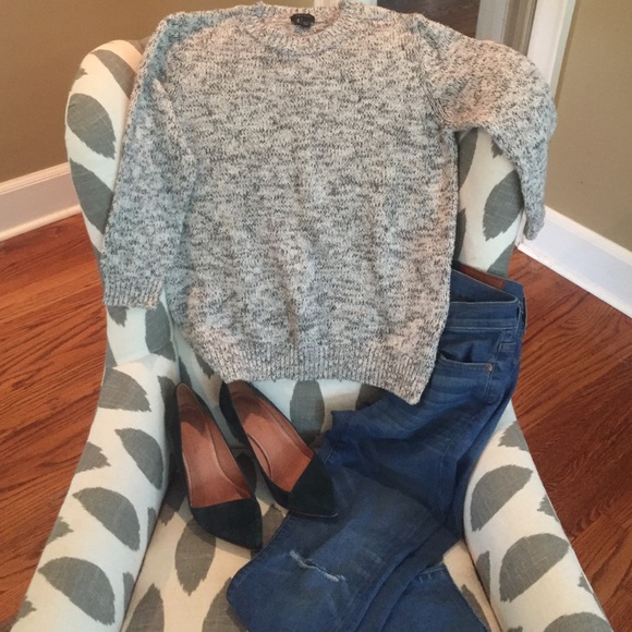 Theory loose knit boycut sweater!