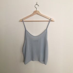 Brandy Melville cropped blue cami